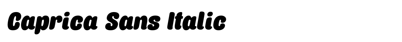 Caprica Sans Italic